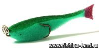 Поролоновая рыбка "Контакт"(двойник) 7см, цв. зеленый