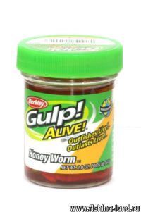 Приманка Berkley Gulp Alive Honey Worms 25 2.0oz red