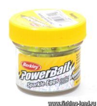 Приманка Berkley Powerbait Micro Sparkle Eggs 14гр chartreuse scales