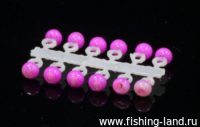 Микро-Бис Шар 2,3 мм перламутр розовый (упак. 12шт)