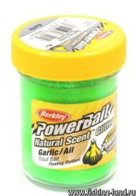 Паста Berkley Natural scent TroutBait Garlic Spring Green (чеснок) 50гр