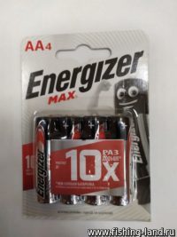 Батарейки Energizer MAX LR6/E91 AA 4шт
