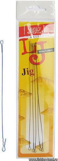 Поводок Струна Lucky John String Jig Heavy 24кг 30см (4шт)