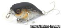 Воблер Jackall Chubby 38F (3,8см, 4гр, 0,5-1м) floating uv mat silver&black