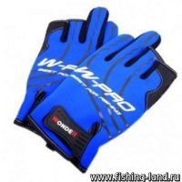 Перчатки без трех пальцев Wonder Gloves W-Pro синие  XL