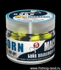 Бойлы Sonik Baits Pop-Up 2-х цв. 14мм 90мл Corn-Mackerel Fluo (Кукуруза-Скумбрия)