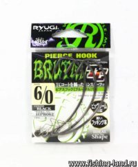 Крючок Ryugi Pierce Hook Brutal TC Coat 6/0 (уп.3шт)