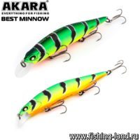 Воблер Akara Deep Best Minnow 100SP (10см, 16гр, 2-6м)  A107