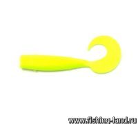Твистер Yaman Lazy Tail Shad 9 цв 02 Chartreuse 2шт