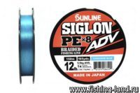 Плетёный шнур Sunline SIGLON ADV x8 Turquoise Blue 150m #1.0/12lb