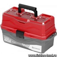 Ящик рыболовный Nisus Tackle Box трехполочный красный