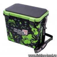 Ящик рыболовный зимний SHARK односекционный салатовый Helios