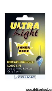 Светлячок Ultra Light 2шт 3мм желтый
