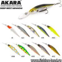 Воблер Akara Deep Best Minnow 100SP (10см, 16гр, 2-6м)  A77