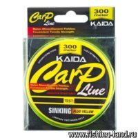 Леска Kaida Carpline 300м 0.28мм fluo yellow