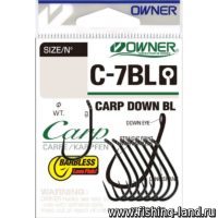 Крючек OWNER Carp Down Barbless BC №2 (упак. 7шт)