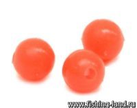Бусина Namazu Soft Beads PVC кругл d-5мм, цв. кр 20 шт