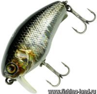 Воблер Jackall Cherry 0 Footer 56 (5,6см, 11гр, 0,2м) floating hl silver & black