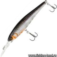 Воблер Jackall Dowzvido 90SP (9см, 10,7гр, 2м) suspending hl silver&black