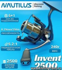 Катушка Nautillus Invent 2500