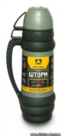 Термос Арктика вакуумный , бытовой 1л зеленый