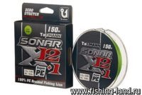 Шнур TauMANN Sonar PE X12+1 150m 0.4, 0.10mm, light green